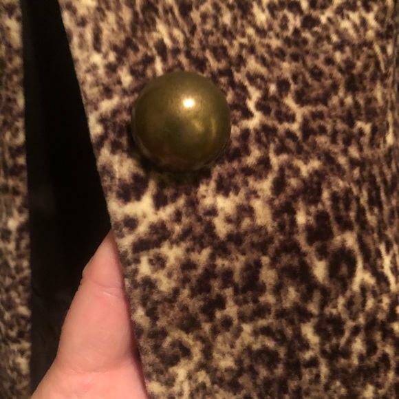 Talbots Blazer Cowl Neck Animal - Picture 2 of 3